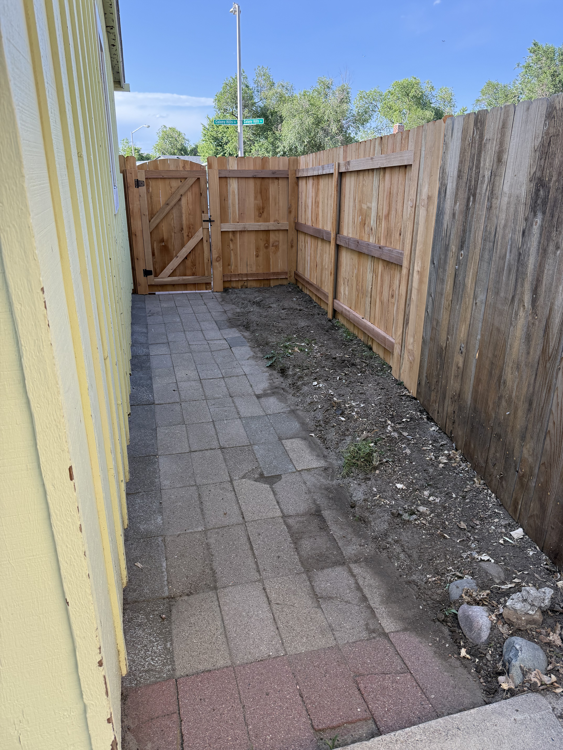 After — new cedar fence